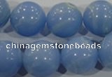 CTU1739 15.5 inches 20mm round synthetic turquoise beads