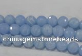 CTU1742 15.5 inches 6mm faceted round synthetic turquoise beads