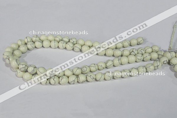 CTU1796 15.5 inches 14mm round synthetic turquoise beads