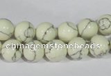 CTU1797 15.5 inches 16mm round synthetic turquoise beads