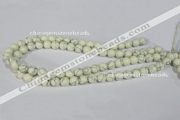 CTU1797 15.5 inches 16mm round synthetic turquoise beads