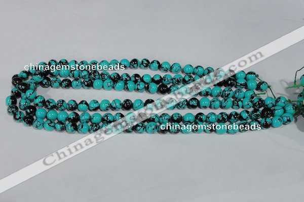 CTU1803 15.5 inches 8mm round synthetic turquoise beads