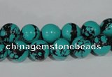 CTU1804 15.5 inches 10mm round synthetic turquoise beads