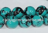 CTU1806 15.5 inches 14mm round synthetic turquoise beads