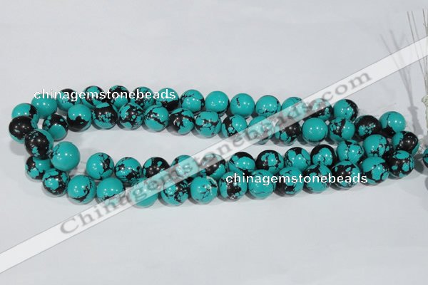 CTU1806 15.5 inches 14mm round synthetic turquoise beads