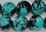 CTU1808 15.5 inches 18mm round synthetic turquoise beads