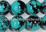 CTU1809 15.5 inches 20mm round synthetic turquoise beads