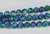 CTU1812 15.5 inches 6mm round synthetic turquoise beads