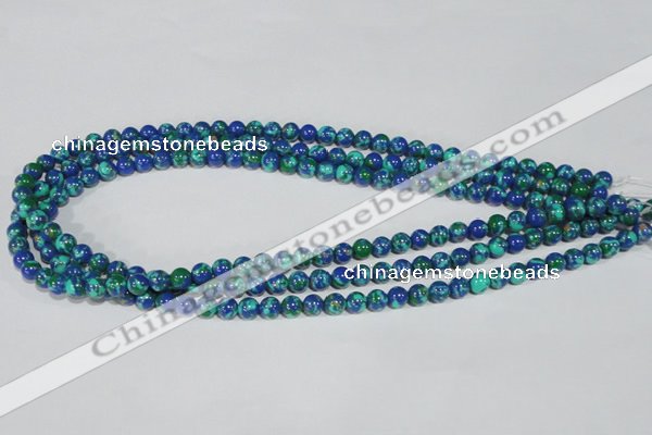 CTU1812 15.5 inches 6mm round synthetic turquoise beads