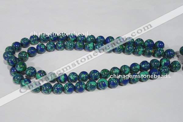 CTU1814 15.5 inches 10mm round synthetic turquoise beads