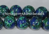 CTU1817 15.5 inches 16mm round synthetic turquoise beads