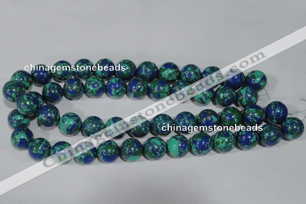 CTU1817 15.5 inches 16mm round synthetic turquoise beads