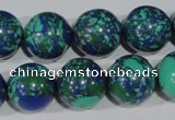 CTU1819 15.5 inches 20mm round synthetic turquoise beads