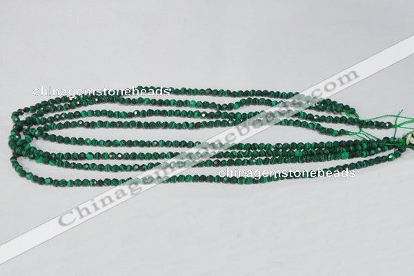 CTU1821 15.5 inches 4mm faceted round synthetic turquoise beads