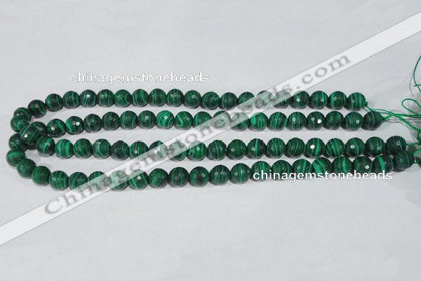 CTU1823 15.5 inches 8mm faceted round synthetic turquoise beads