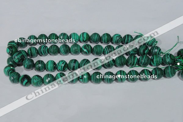 CTU1826 15.5 inches 14mm faceted round synthetic turquoise beads