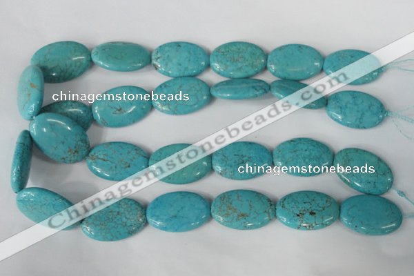 CTU1896 15.5 inches 20*30mm oval imitation turquoise beads