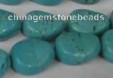 CTU1910 15.5 inches 18*22mm freefrom imitation turquoise beads