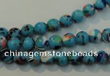 CTU2001 15.5 inches 6mm round synthetic turquoise beads