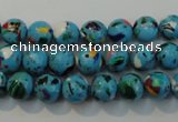 CTU2002 15.5 inches 8mm round synthetic turquoise beads