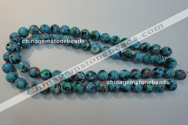 CTU2004 15.5 inches 12mm round synthetic turquoise beads