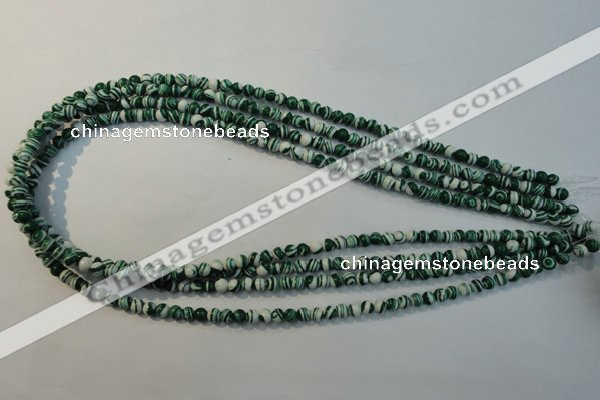 CTU2040 15.5 inches 4mm round synthetic turquoise beads