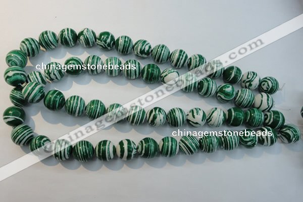 CTU2045 15.5 inches 14mm round synthetic turquoise beads