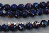 CTU2072 15.5 inches 8mm round synthetic turquoise beads