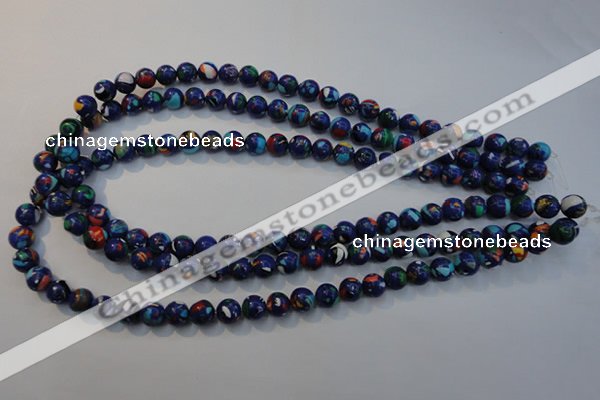 CTU2072 15.5 inches 8mm round synthetic turquoise beads