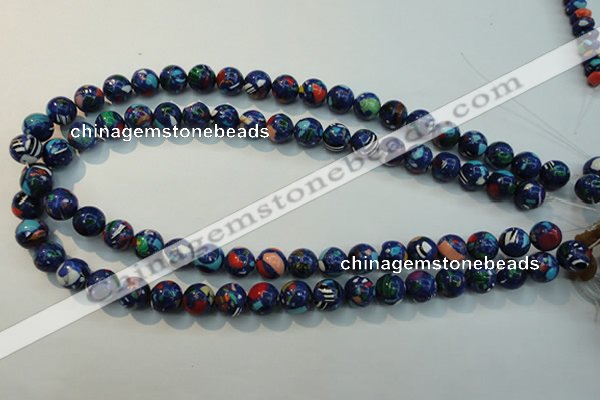 CTU2073 15.5 inches 10mm round synthetic turquoise beads