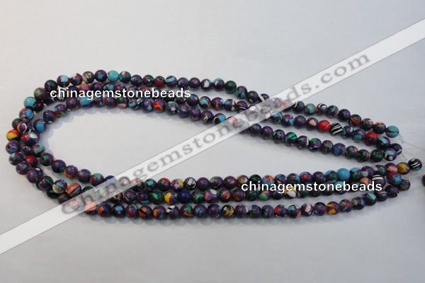 CTU2111 15.5 inches 6mm round synthetic turquoise beads