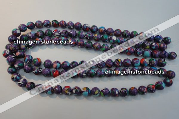 CTU2113 15.5 inches 10mm round synthetic turquoise beads