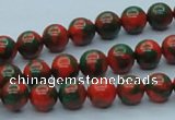 CTU215 16 inches 8mm round imitation turquoise beads wholesale