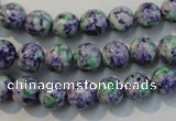 CTU2152 15.5 inches 8mm round synthetic turquoise beads