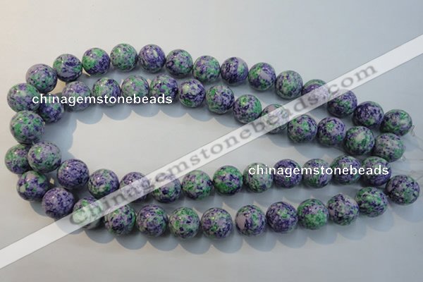 CTU2155 15.5 inches 14mm round synthetic turquoise beads