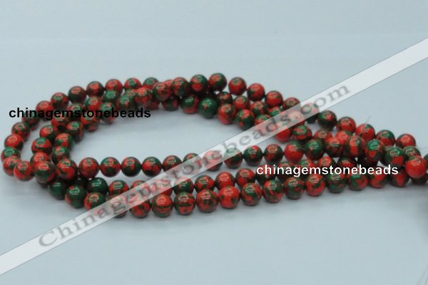 CTU216 16 inches 10mm round imitation turquoise beads wholesale