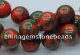 CTU217 16 inches 12mm round imitation turquoise beads wholesale