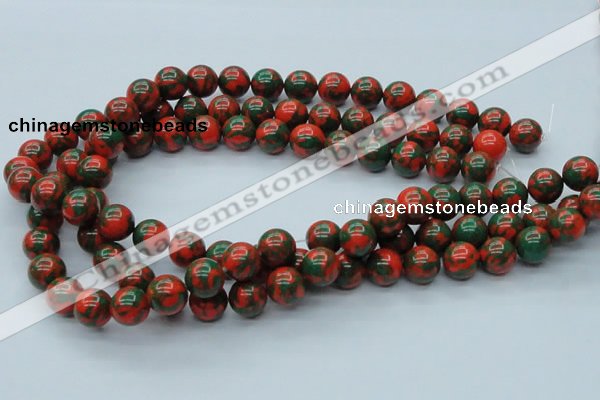 CTU217 16 inches 12mm round imitation turquoise beads wholesale