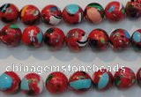 CTU2182 15.5 inches 8mm round synthetic turquoise beads