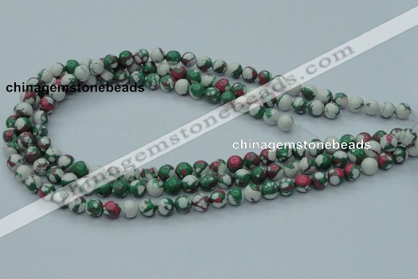 CTU224 16 inches 8mm round imitation turquoise beads wholesale