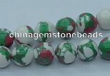 CTU225 16 inches 10mm round imitation turquoise beads wholesale