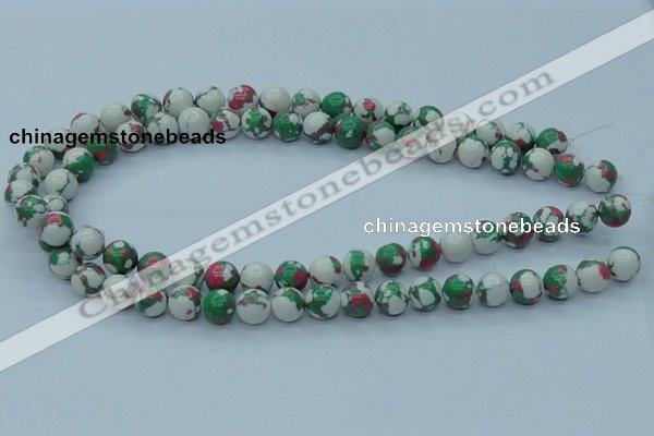 CTU225 16 inches 10mm round imitation turquoise beads wholesale