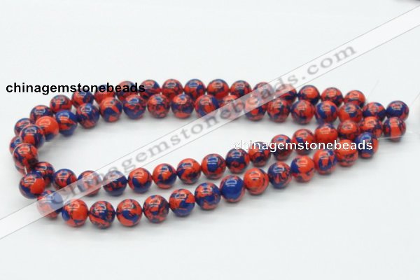 CTU231 16 inches 12mm round imitation turquoise beads wholesale