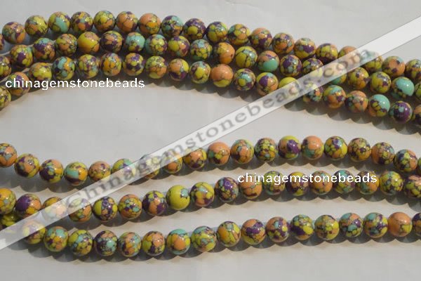 CTU2325 15.5 inches 14mm round synthetic turquoise beads