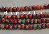 CTU2340 15.5 inches 4mm round synthetic turquoise beads