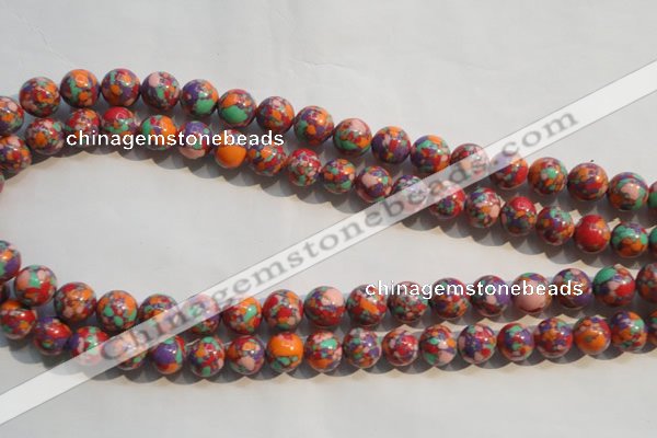 CTU2344 15.5 inches 12mm round synthetic turquoise beads