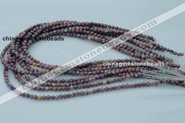 CTU238 16 inches 4mm round imitation turquoise beads wholesale