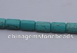 CTU24 15.5 inches 10*15mm rectangle blue turquoise beads Wholesale