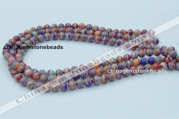 CTU240 16 inches 8mm round imitation turquoise beads wholesale