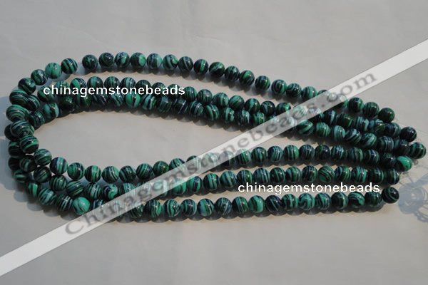 CTU2403 15.5 inches 6mm round synthetic turquoise beads